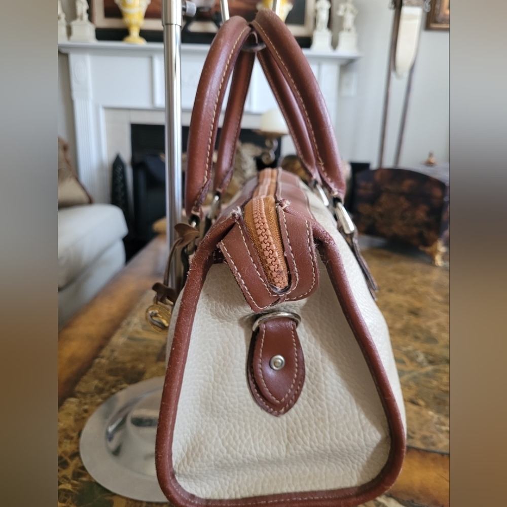 Dooney & Bourke Classic Two-Tone Leather Handbag - Picture 4 of 16